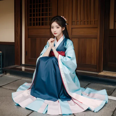 A beautiful woman in Hanbok