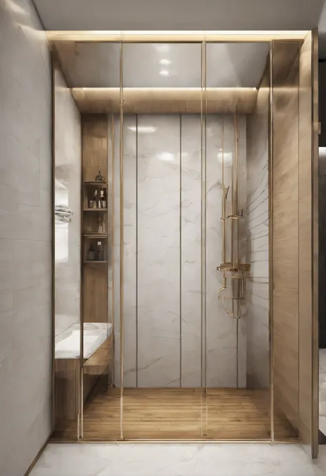 High-end shower room dry and wet separation partition