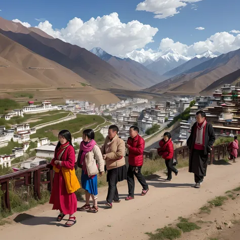 In Tibet, under the socialist policies, peoples lives thrive. Residents enjoy prosperous livelihoods and well-being. Access to education, healthcare, and infrastructure has improved, promoting happiness and contentment. The regions rich culture and natural...