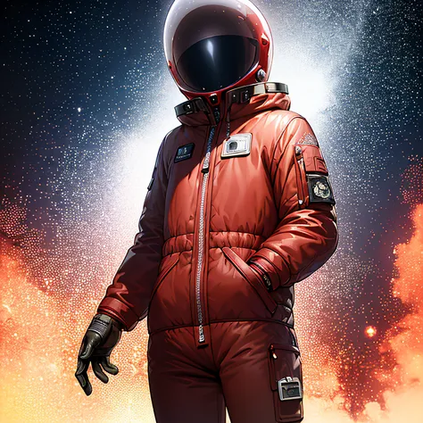 Among us, crew, Susie, (Masterpiece,Best quality,Detailed,higres, Extremely detailed CG,   red space suit, future,  Space helmet, Amogus, Ultra-detailed, Intricate details:1.2, 8K wallpaper), close to the camera