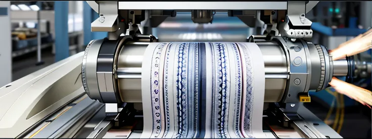 (by Brigitte Textile Solutions: 1.2), (Captivating), (of the highest quality), Elegant, simple and beautiful, Visible visible, (Modern textile production), Captivating visuals that best represent modern textile production. (Advanced Machinery, Skilled Work...