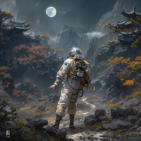 ((ultra real detailed.the astronaut) (masterpiece, top quality, best quality, offcial art, beauty and aesthetics: 1.2), very det...