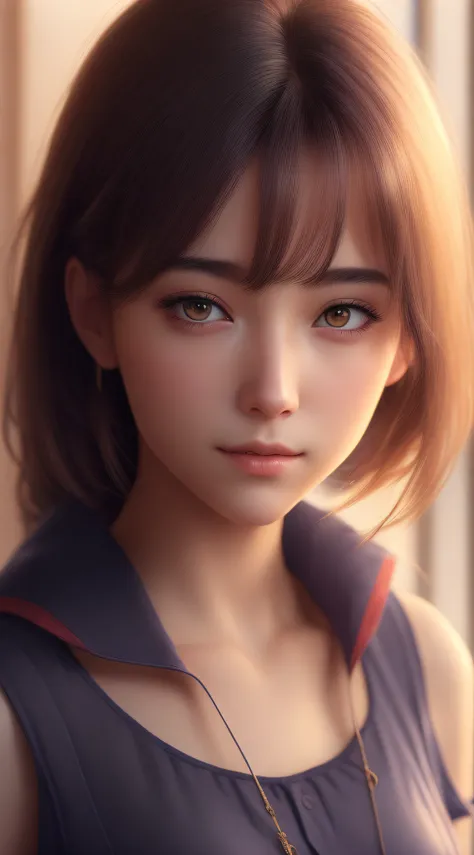 Best quality,masterpiece,ultra high res,(photorealistic:1.4),anime girl,shoulder,charming,Looking at the camera