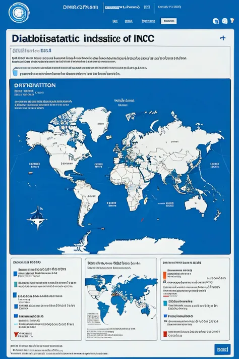 Map the statistical distribution of diabetes incidence worldwide in recent decades