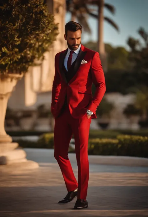 Hombre elegante de traje con buena presciencia, buena postura