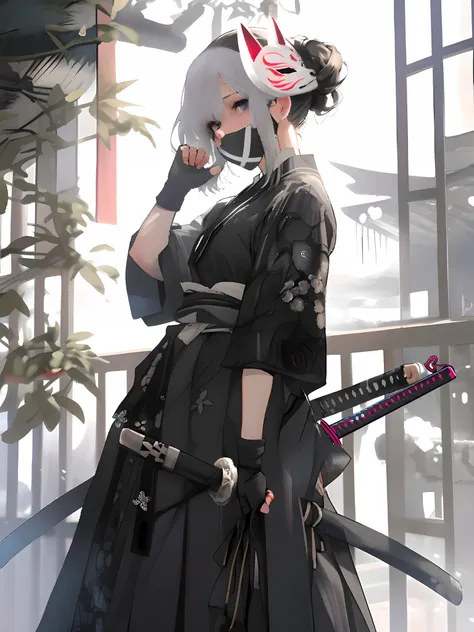 Black kimono