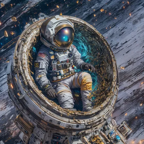 ((ultra real detailed.the astronaut) (masterpiece, top quality, best quality, offcial art, beauty and aesthetics: 1.2), very det...