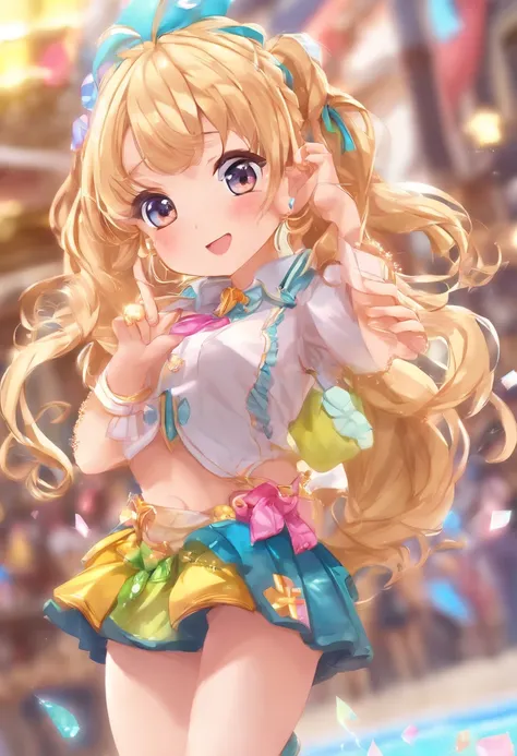 nsfw,1 girl,((8k)),((((masterpiece)))),(((ultra-detailed))),((gleaming skin)),(best quality),(beautiful hair),(perfect anatomy),(beautiful shadow),(very high res),(finely detailed),blonde hair, hair between eyes, wavy hair,((side ponytail)),((((6 years old...