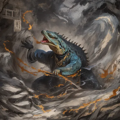 冰雪Monitor lizard 32K，Phoenix Immortal Demon Realm, Chance encounter with Liu Hanshu, He saw in him his former self, It was decided to take him as an apprentice, Teach him how to protect himself, But because of the Tibetan star map, Phoenix and the Liu fami...