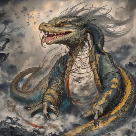 冰雪Monitor lizard 32K，Phoenix Immortal Demon Realm, Chance encounter with Liu Hanshu, He saw in him his former self, It was decided to take him as an apprentice, Teach him how to protect himself, But because of the Tibetan star map, Phoenix and the Liu fami...