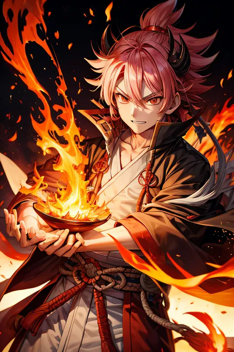 Demon Slayer Rengoku Fire Hashira Boy