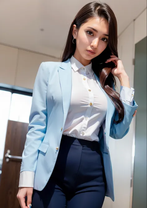 a close up of a woman in a formal office suit posing for a picture, sexy girl, good young girl, beautiful arabian girl, arabian goddess, arabian girl, midle east asian girl, hot with shining sun, reluvy5213, oppai, young and cute girl, very beautiful girl,...