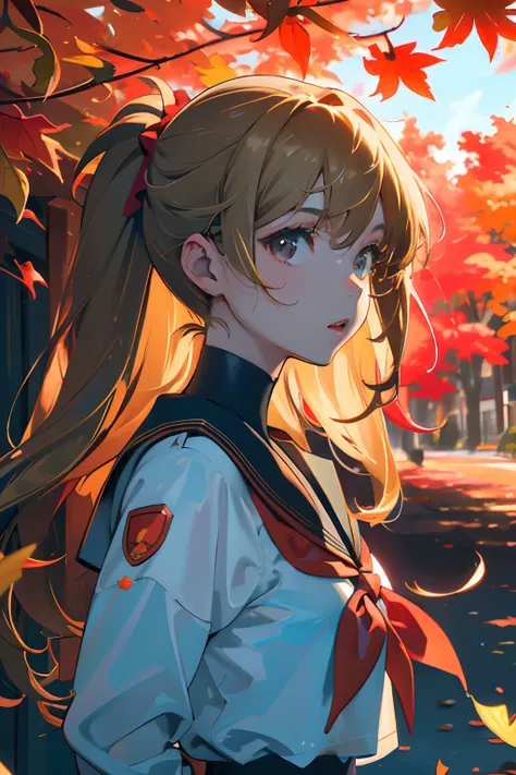 Official Art, Unity 8k Wallpapers, ultra-detailliert, Beautifully Aesthetic, ​masterpiece, top-quality, realisitic, a closeup, Skindentation, Soouryuu Asuka Langley, Interface headset, bodysuit under clothes, A detailed eye, A detailed face, Detailed hair,...