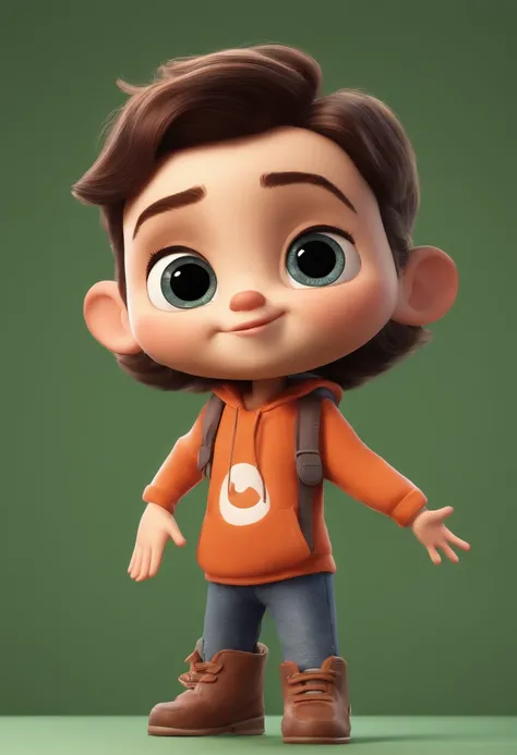 a happy cute kid standing short hair, vestindo uma fantasia espacial, , fundo branco, barnet, Tom, Estilo Pixar, 3d, desenhos animados, rosto detalhado, asymmetrical 16k, cantando, segurando um microfone, music, cantando, cantar