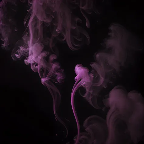 magenta smoke, black background