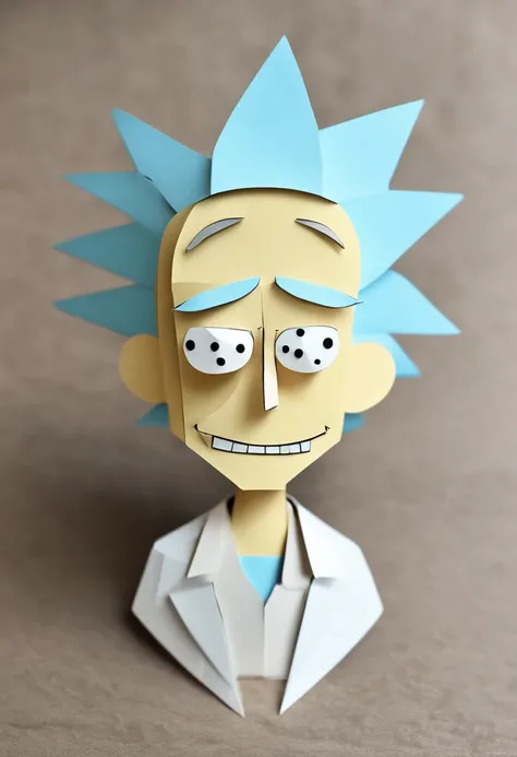 Personagem rick da série rick and morty, desenho simples