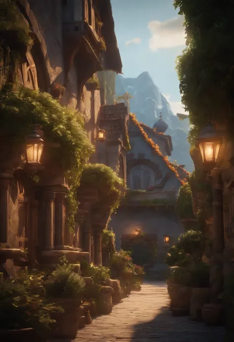 A beautiful scenery collection of locations of the city of Demancia from league of legends