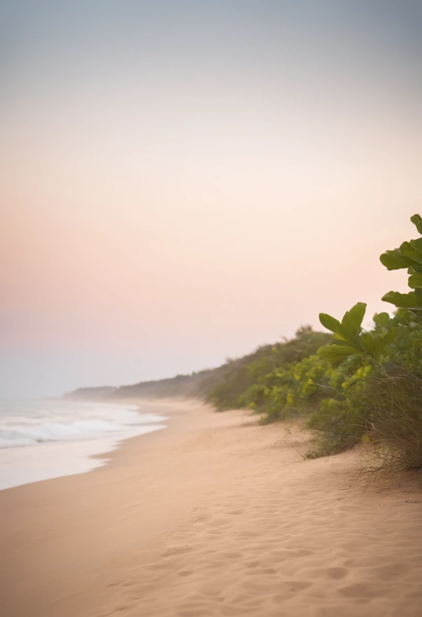 coco verde na areia da praia, com mar azul ao fundo, altamente detalhado, RAW Camera