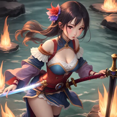 water fire girl sword