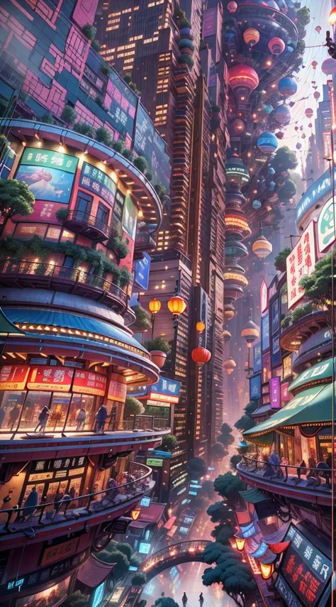 Enter a fascinating vision of the future through captivating futuristic images of the city of Shanghai. The towering giant skyscraper is decorated with gold ornaments and a smooth glass curtain wall，pierce the sky, The vibrant lights of the city that never...