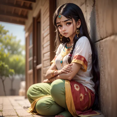 indian girl ,cute face,long hair upto knees,big eyes,ear rings,nose ring,traditional homely ,camera facing,8k,ultra relastic,real --auto --s2