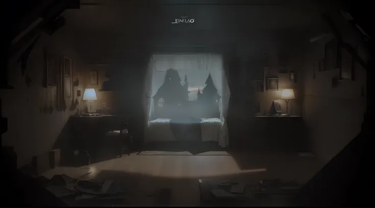 imagem arafed de um quarto com uma janela e uma cortina, Interior liminar assustador de RE7, 4k graphics, quadro de filme escuro e misterioso, Resident Evil 7, outlast 2,  fundo assustador, captura de tela do filme, Last game, Captura de tela do videogame,...