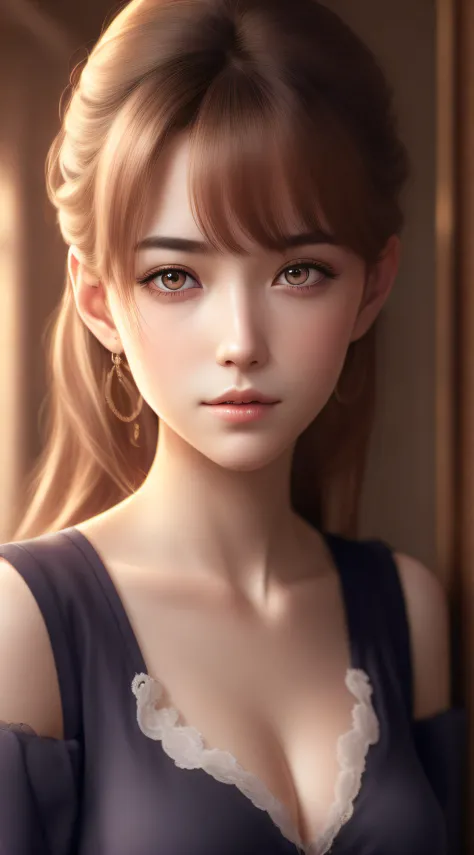 Best quality,masterpiece,ultra high res,(photorealistic:1.4),anime girl,shoulder,charming,Looking at the camera