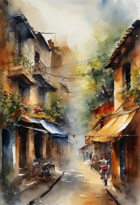 Best quality, masutepiece, 超A high resolution, (Photos realistic:1.4), surrealism, Dream-like,fusionart，Hanoi streets in the background