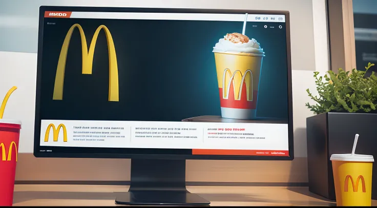 McDonalds and technology combine to form a big poster