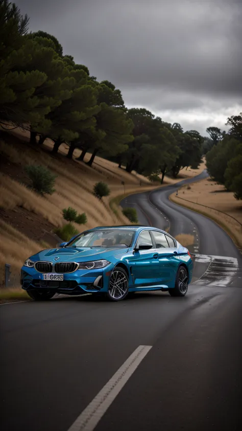 Alafid view of BMW car driving on the road, shot on a Canon EOS R5, shot on canon eos r 5, vehicle photography, bmw, shot with sony alpha 1 camera, automotive photography, modern minimalist f 2 0, 对称, taken with sony alpha 9, automotive photography, aerody...