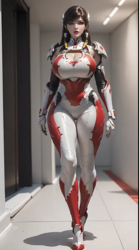 (1girl,alone:1.5), (super detailed face), ((mecha phoenix head:1)), (big buttocks, huge fake breasts:1.5), (cleavage top:1.3), (...