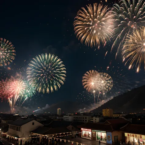 Fireworks, New Year Celebration, China Town