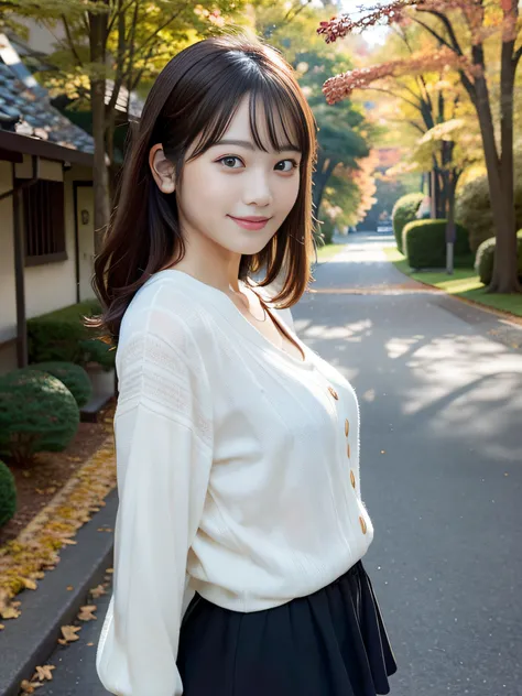 in 8K,Best Quality:1.4, 超A high resolution:1.5, (Photorealistic:1.4),​masterpiece:1.2,(top-quality:1.4)、 Raw photo、Japan girls in casual clothes、looking at the viewers、Pose with a smile、Hi-Res、The ultra-detailliert、natural skin textures:1.3, realistic eyes...