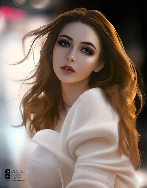 high-res:1.2,photorealistic,stunning,beautiful girl,mesmerizing,detailed eyes,detailed lips,glamorous,charming,confident posture,stylish outfit,modern hairstyle,professional makeup,studio lighting,vivid colors,bokeh,street fashion,editorial,magazine cover