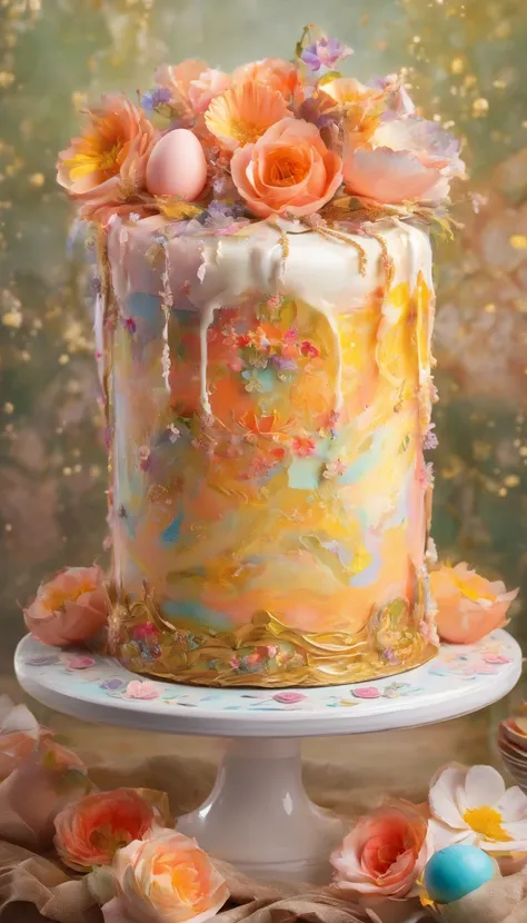 Photorealism of The cake is in the teacup,,{{masterpiece}}, {{{best quality}}},{{ultra-detailed}}, {{illustration}},{{masterpiece}},{{{best quality}}},{{ultra-detailed}}, {{{illustration}}},{{disheveled hair}},close-up photo,a beautiful painting by Alphons...