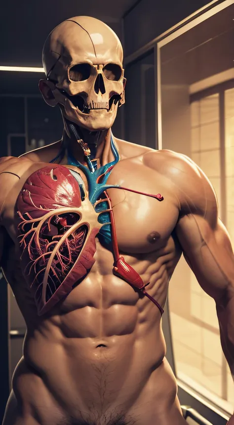 The heart and lungs work in the human body