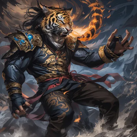 night tiger demon 32k，phoenix immortal demon realm, chance encounter with liu hanshu, he saw in him his former self, it was deci...