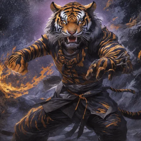 Night Tiger Demon 32K，Phoenix Immortal Demon Realm, Chance encounter with Liu Hanshu, He saw in him his former self, It was decided to take him as an apprentice, Teach him how to protect himself, But because of the Tibetan star map, Phoenix and the Liu fam...