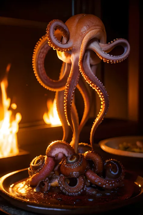 an octopus，cook，Ultra HD，城市，mito