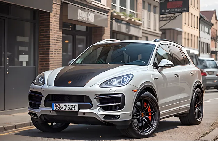 carbon-fiber hood (Brutal) white 2013 Porsche Cayenne