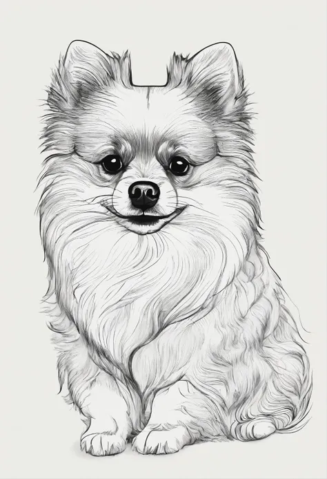 A Pomeranian Lulu Dog