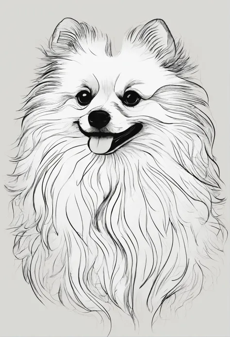 A Pomeranian dog with a lot of coat and color