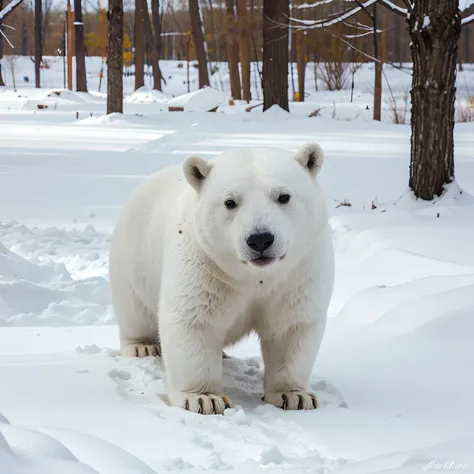 A cross between a polar bear and a squirrel