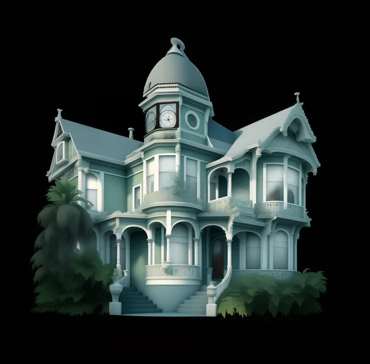 Theres a big house with a clock on top of it, Casa Vitoriana, Arquitetura vitoriana, fundo da casa, vitoriano, victorian manor, Estilo vitoriano, casa bonita, Victorian building by the sea, Casa vitoriana ricamente decorada, victorian setting, casa assombr...