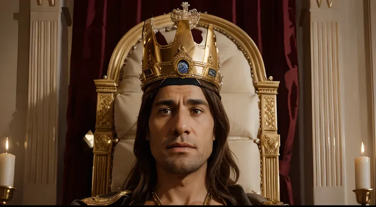 realistic photo image of king jeroboam without the crown