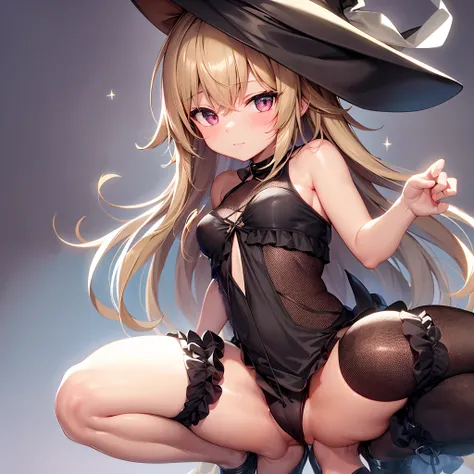 Pretty witch clothes in black and white