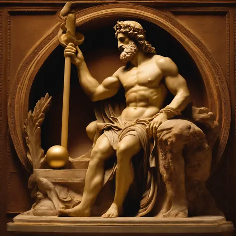 An image of the Roman god Pluto, Deus do Submundo Romano, god Pluto underworld. Roman god of the underworld Pluto.