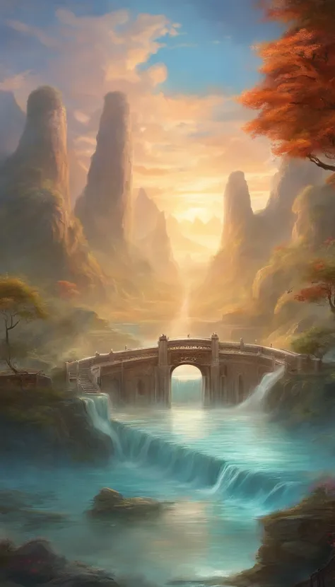 Ancient chinese water dam, water overflowing, flooding. intricate,masterpiece, beautiful, hyper detailed, ultra intricate, 8k UHD, best quality,