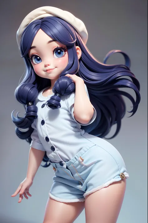 Create a series of cute baby chibi style dolls with a cute street theme, each with lots of detail and in an 8K resolution. All dolls should follow the same solid background pattern and be complete in the image, mostrando o (corpo inteiro, incluindo as pern...