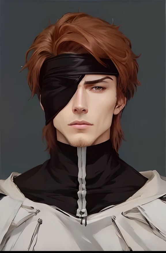 Hyperrealistic version of  Sosuke Aizen, hyperdetailled, hyperrealistic